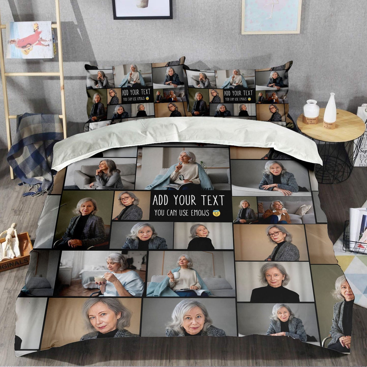 Create Your Own Mom’s Bedding Set – Photo Collage & Custom Text