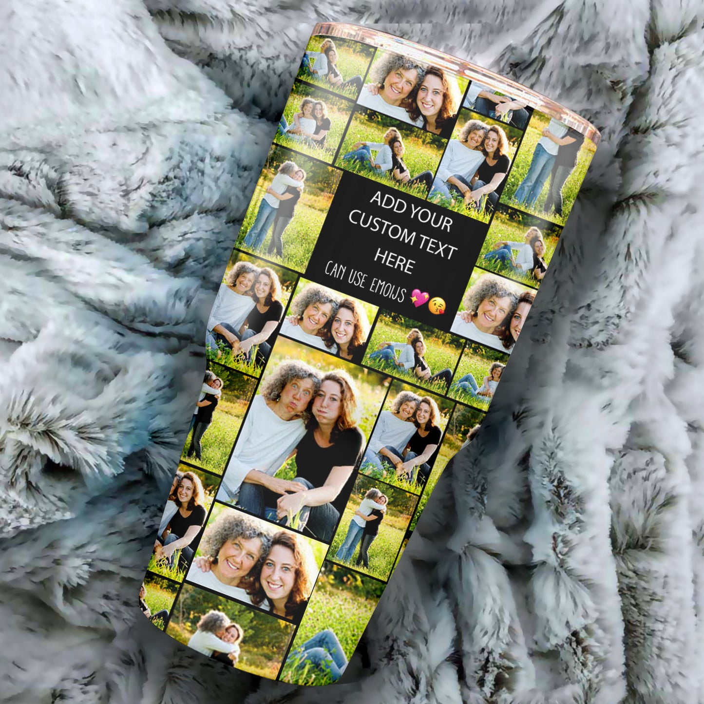 Create Your Own Mom’s 30oz Tumbler – Photo Collage & Custom Text