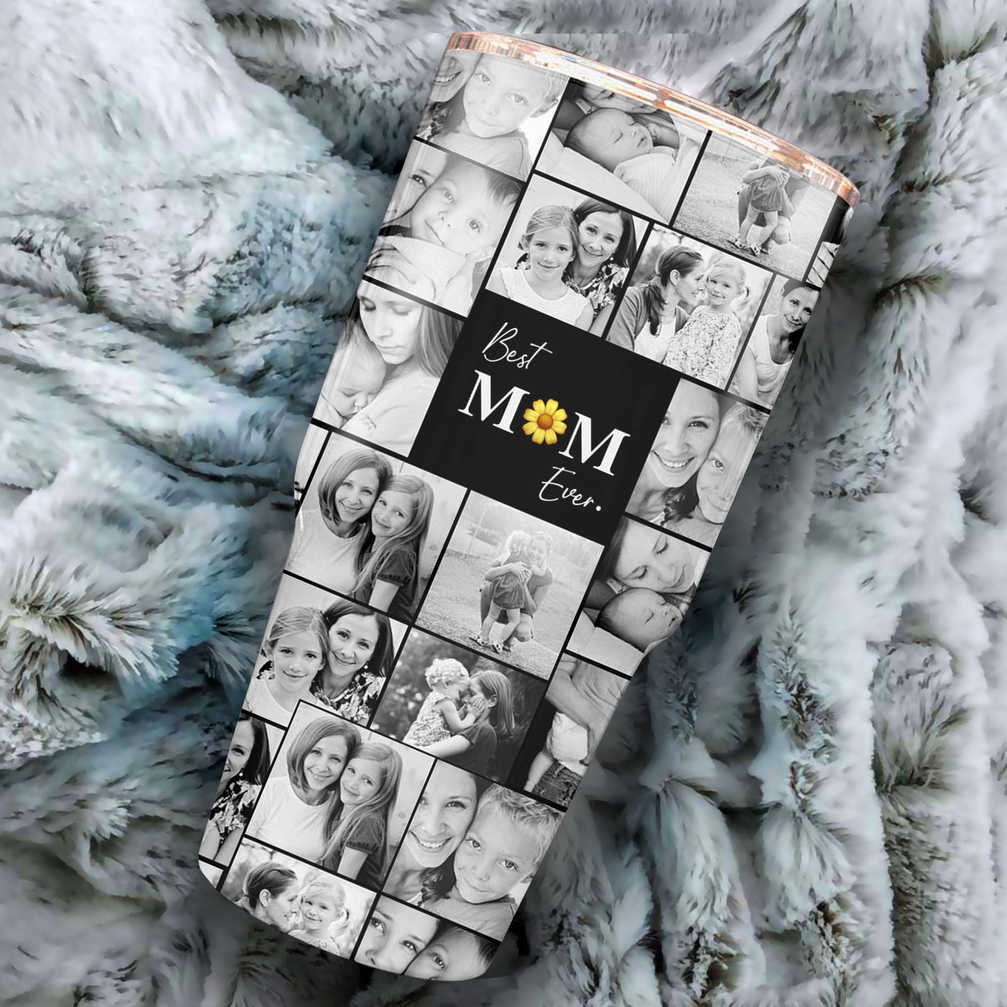 Create Your Own Mom’s 30oz Tumbler – Photo Collage & Custom Text