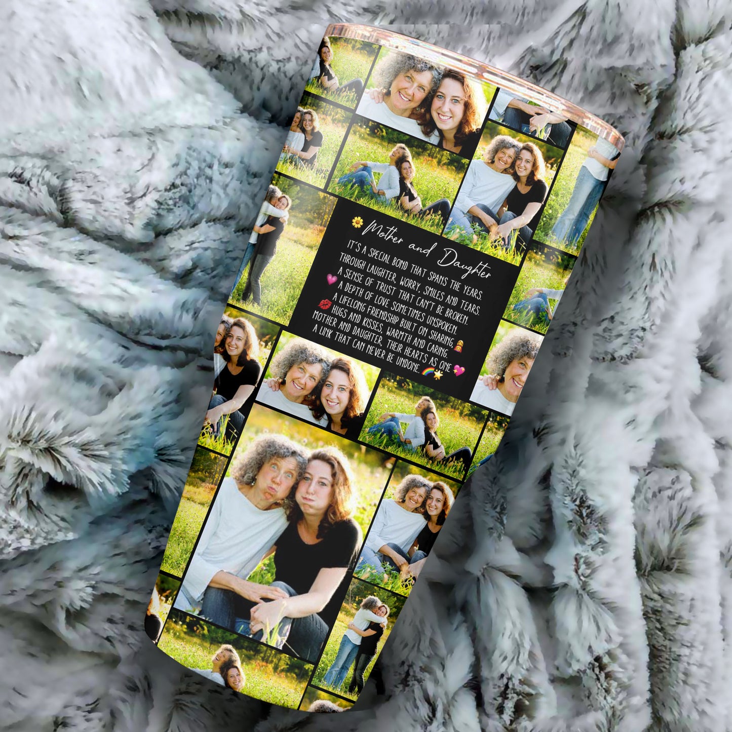Create Your Own Mom’s 30oz Tumbler – Photo Collage & Custom Text