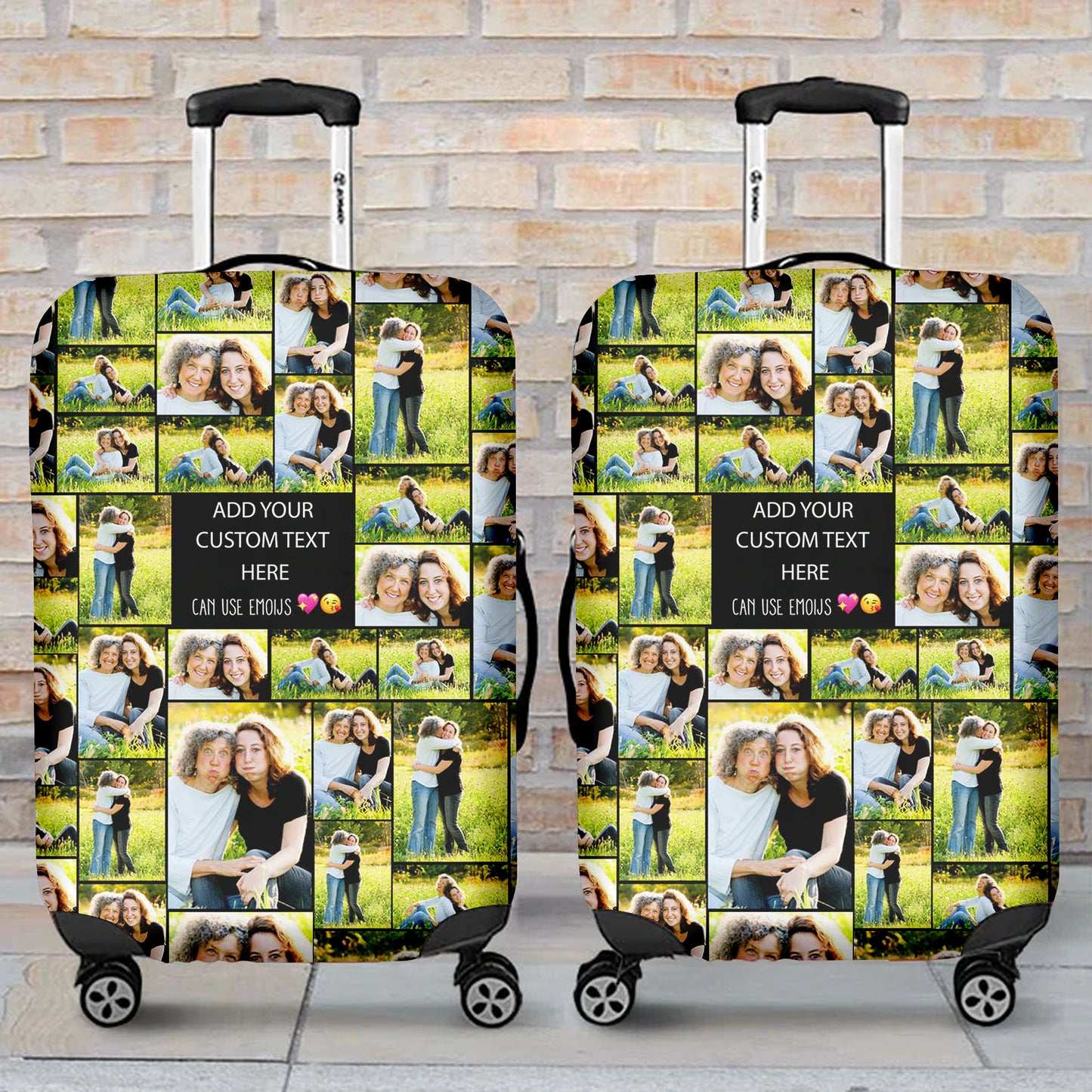 Create Your Own Mom’s Luggage Cover – Photo Collage & Custom Text