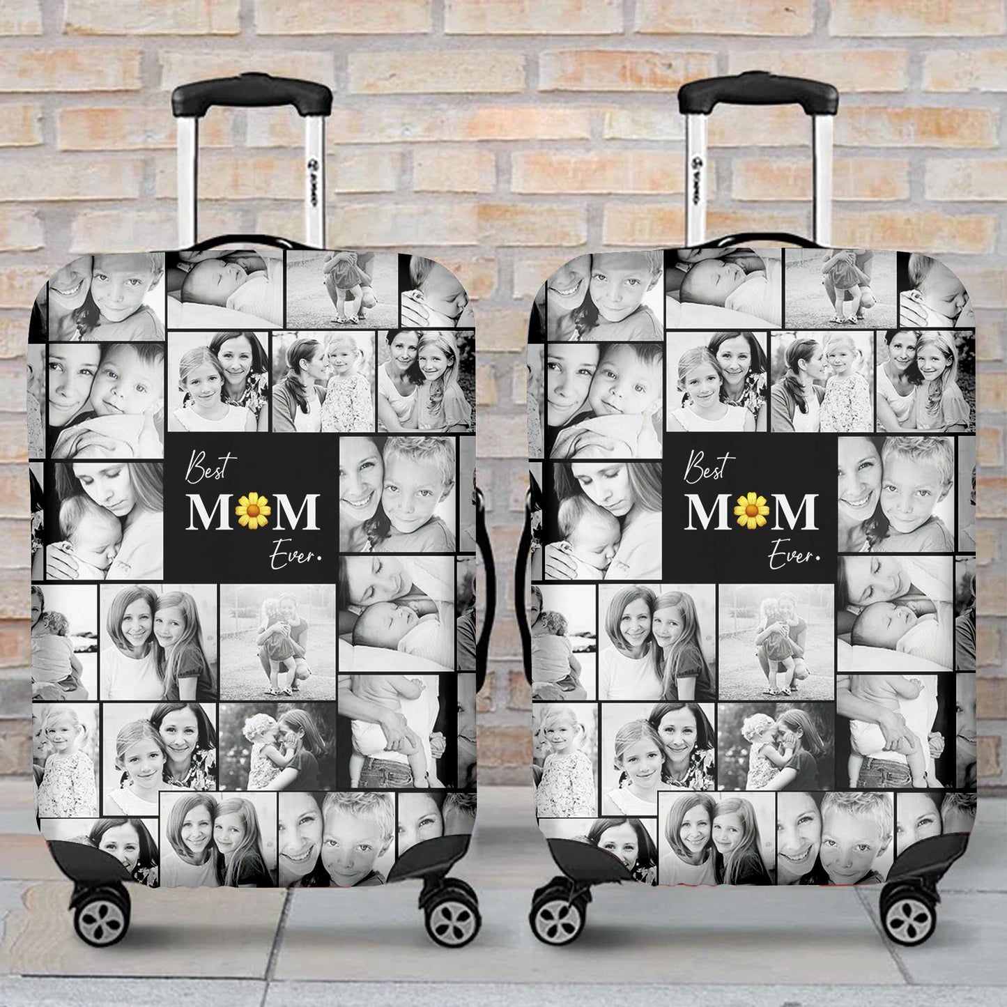 Create Your Own Mom’s Luggage Cover – Photo Collage & Custom Text