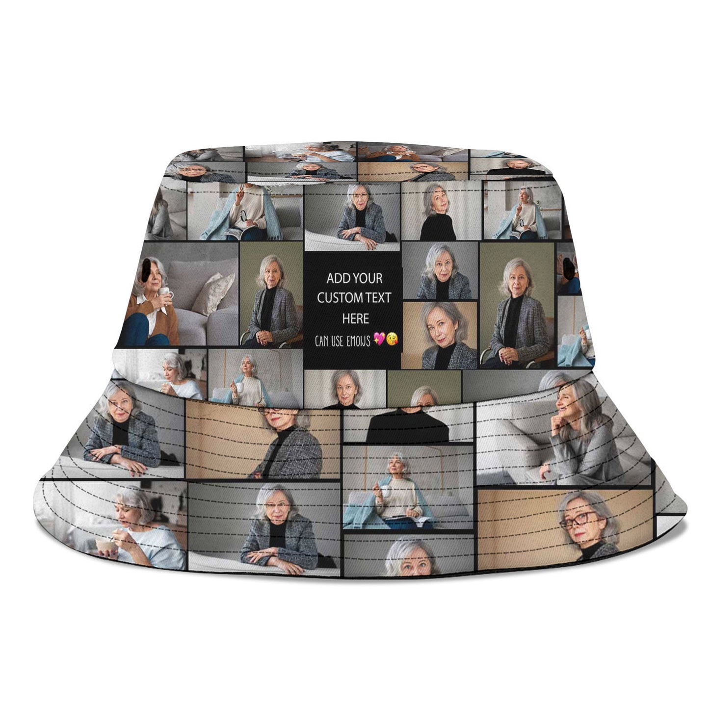 Create Your Own Mom’s AOP Bucket Hat – Photo Collage & Custom Text