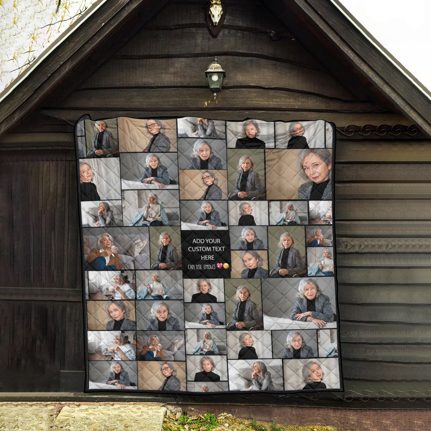 Create Your Own Mom’s AOP Quilt – Photo Collage & Custom Text