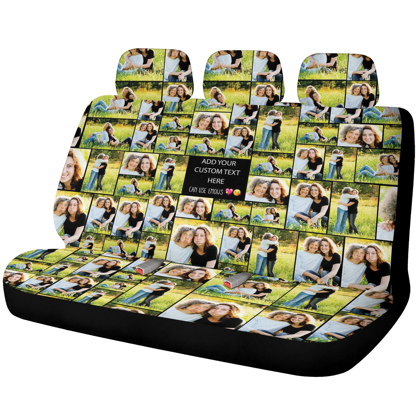 Create Your Own Mom’s Car Seat Covers & Car Floor Mat – Photo Collage & Custom Text
