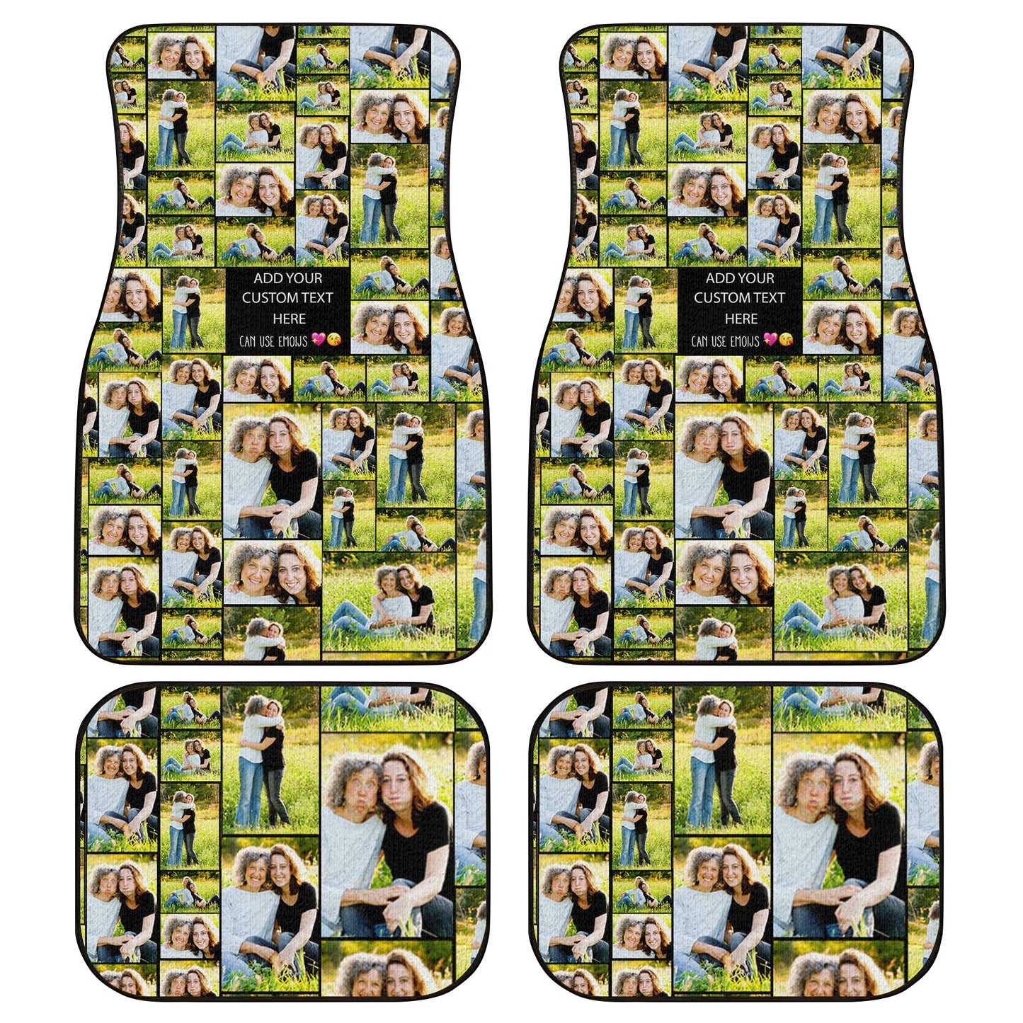 Create Your Own Mom’s Car Seat Covers & Car Floor Mat – Photo Collage & Custom Text