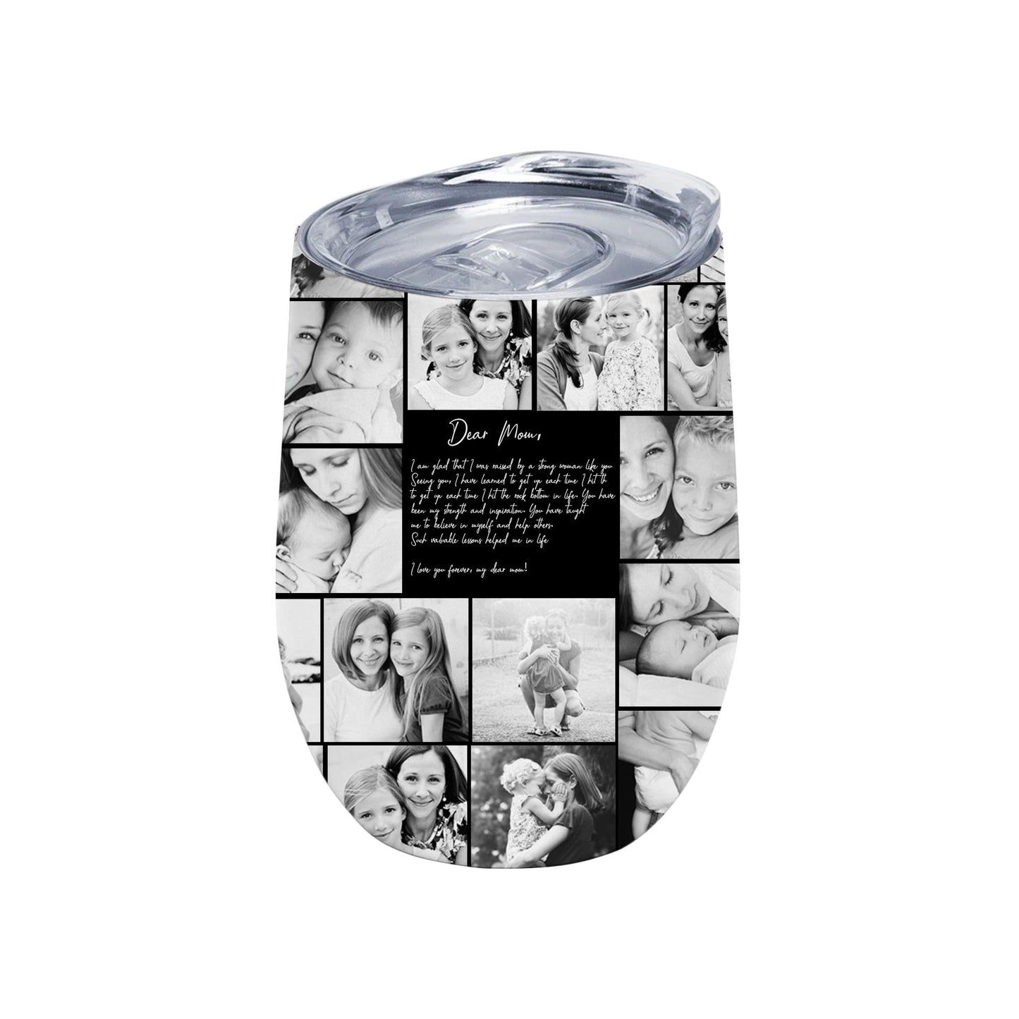 Create Your Own Mom’s Wine Tumbler – Photo Collage & Custom Text