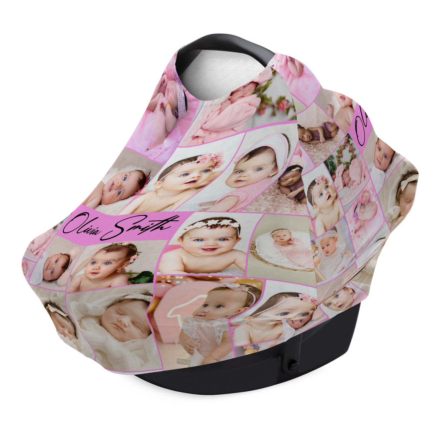 Custom Photo Baby Multi-Use Cover – Create Your Own Baby Multi-Use Cover with Collage Photo & Text
