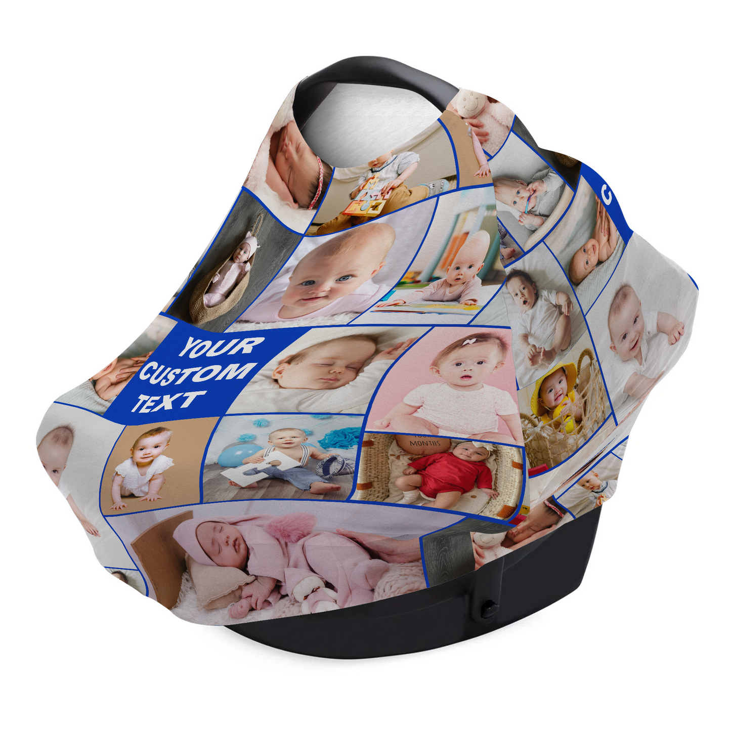 Custom Photo Baby Multi-Use Cover – Create Your Own Baby Multi-Use Cover with Collage Photo & Text