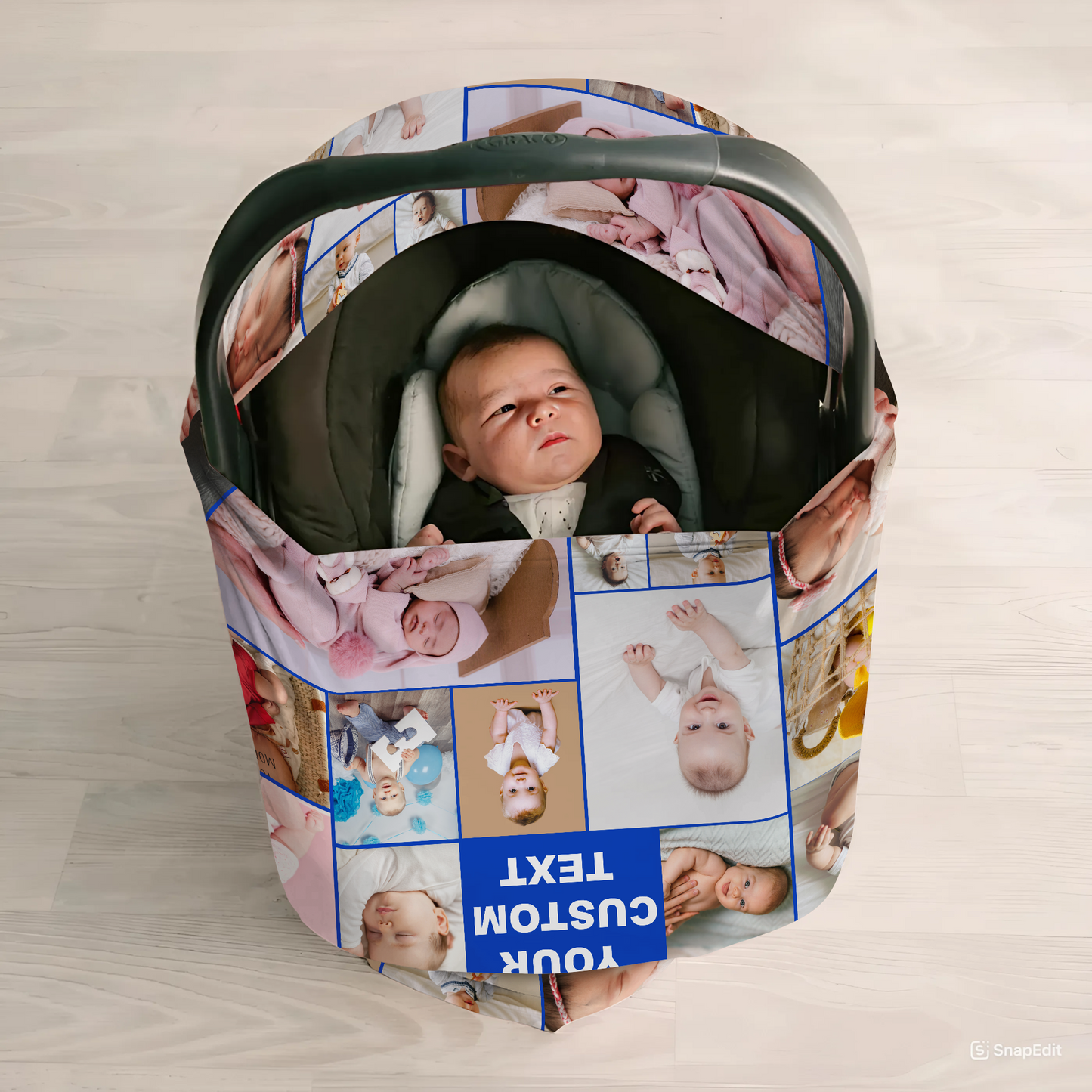 Custom Photo Baby Multi-Use Cover – Create Your Own Baby Multi-Use Cover with Collage Photo & Text