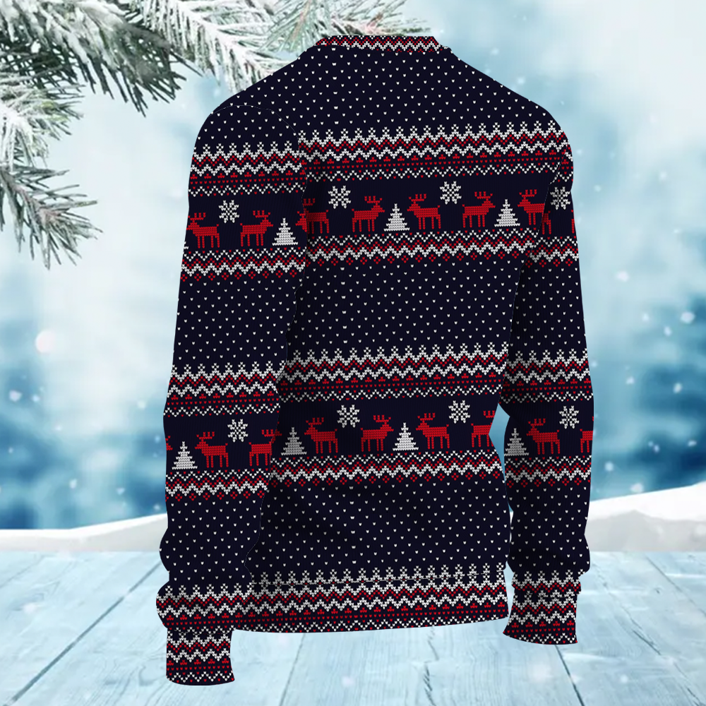 Personalized Ugly Christmas Sweater with Pet Dog Cat Face Photo for Men & Women