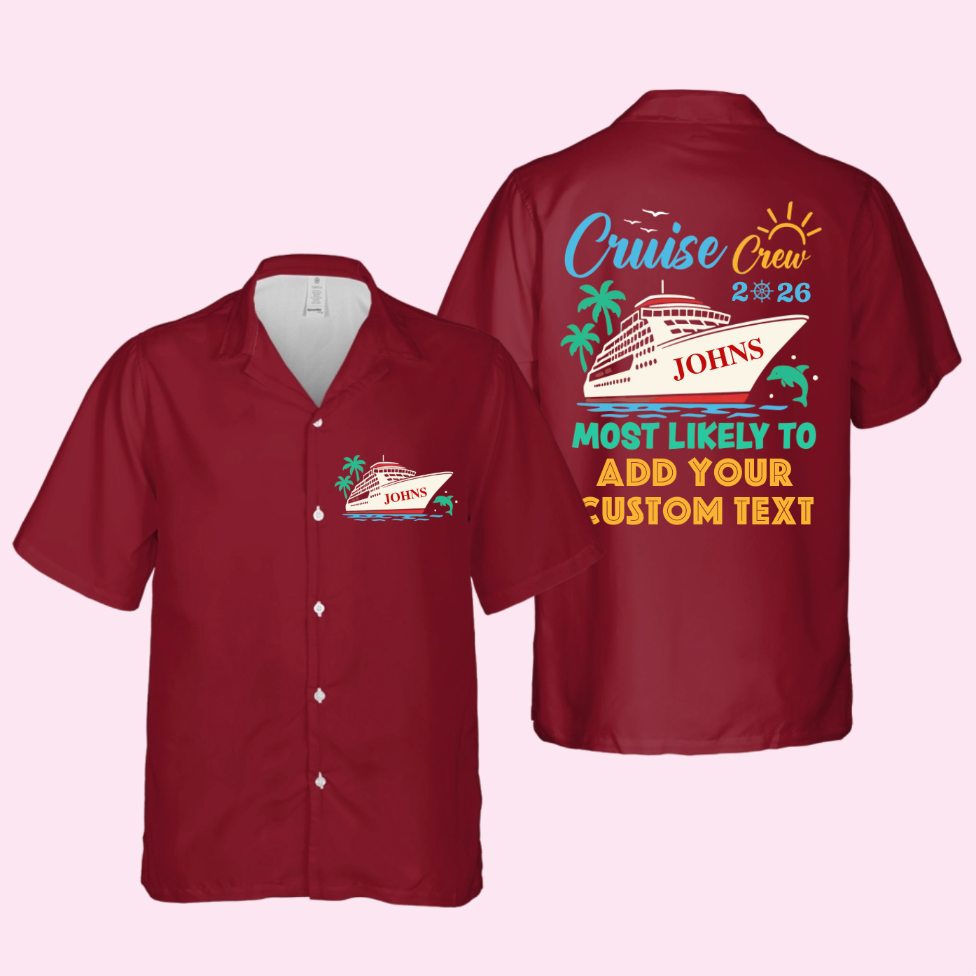 Personalized Most Likely To Cruise Crew Hawaiian Shirt – Custom Funny Matching Hawaiian Shirts for 2026 Trip