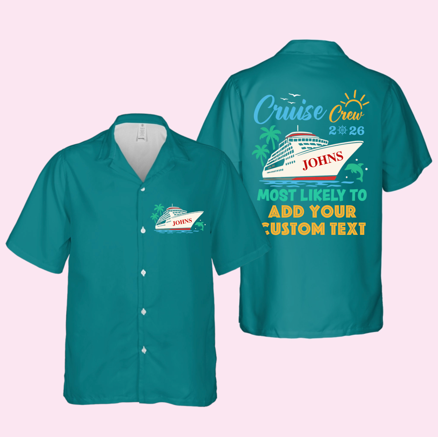 Personalized Most Likely To Cruise Crew Hawaiian Shirt – Custom Funny Matching Hawaiian Shirts for 2026 Trip