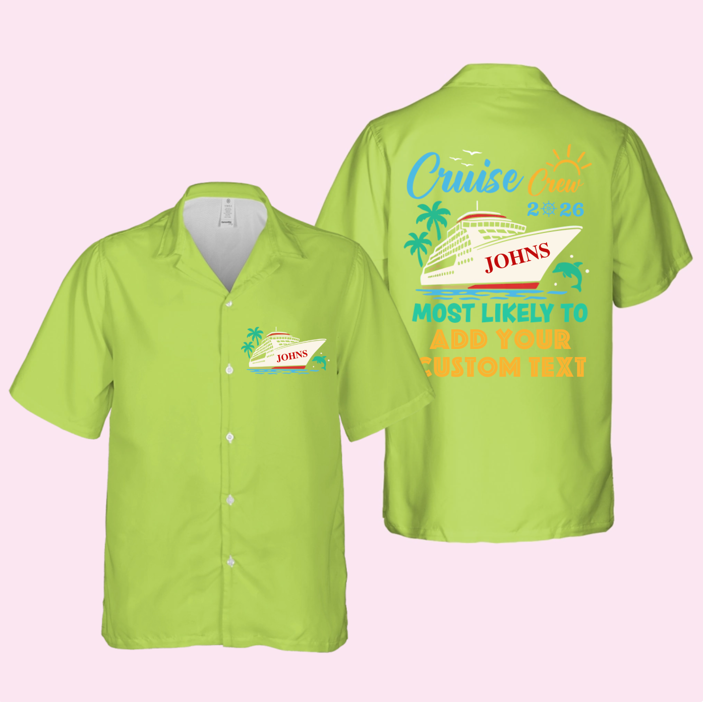 Personalized Most Likely To Cruise Crew Hawaiian Shirt – Custom Funny Matching Hawaiian Shirts for 2026 Trip