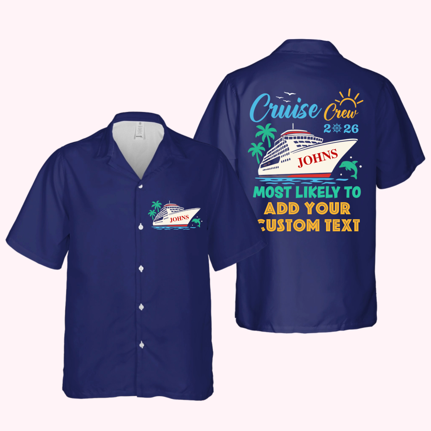 Personalized Most Likely To Cruise Crew Hawaiian Shirt – Custom Funny Matching Hawaiian Shirts for 2026 Trip