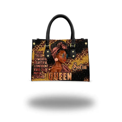 Black Queen Afro African American Girl Personalized Bags for Women