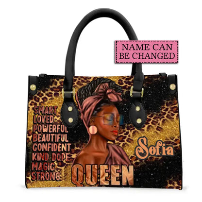 Black Queen Afro African American Girl Personalized Bags for Women