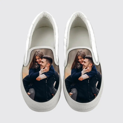 Slip-on Shoes with Photo, Add Any Photo on Slip Personalized Shoes