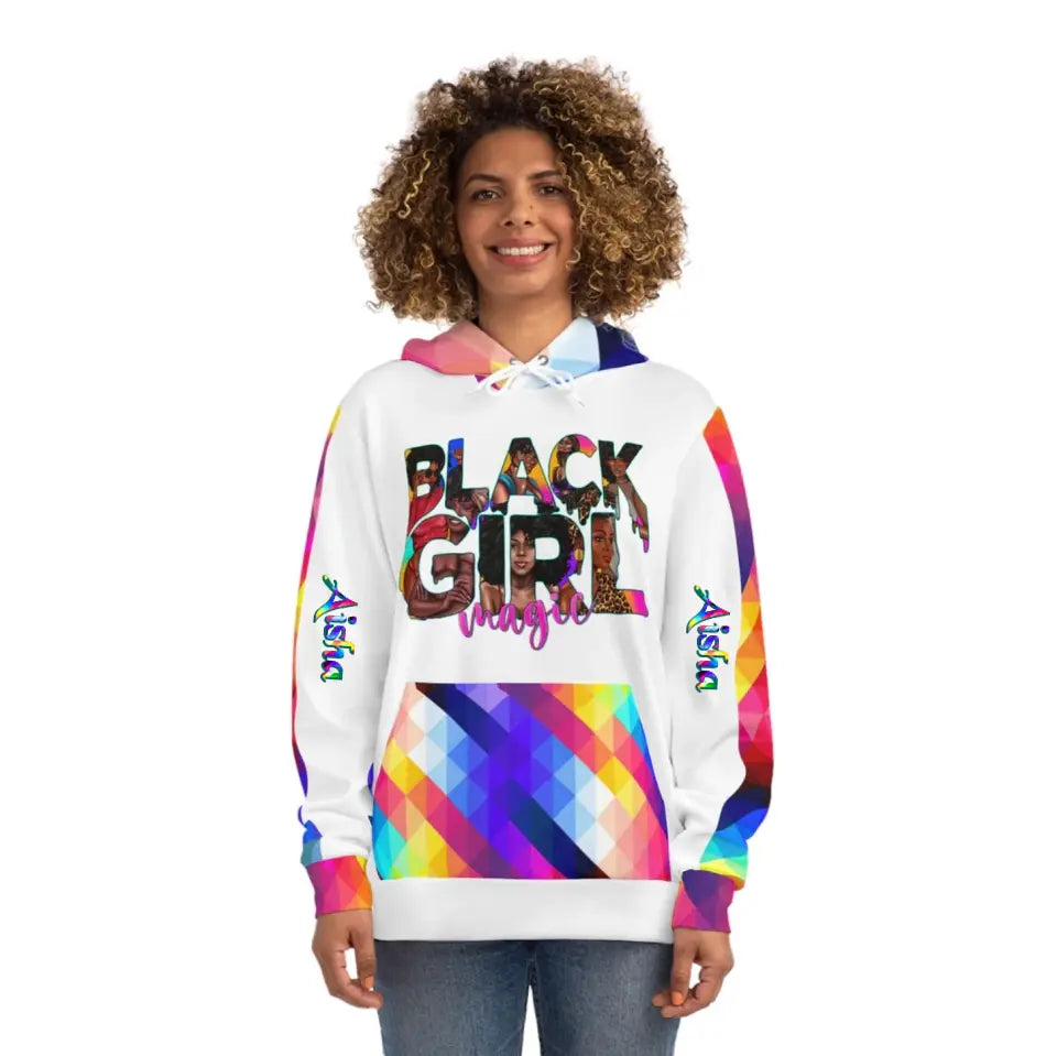 Black Girl Magic Afro Black Women Colorful Personalized Hoodie