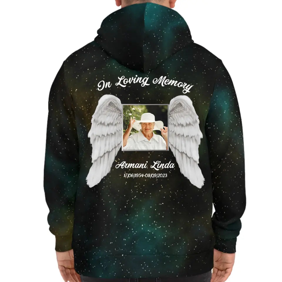 In Loving Memory Memorial Gift for Loss Of Mom Dad Galaxy Hoodie