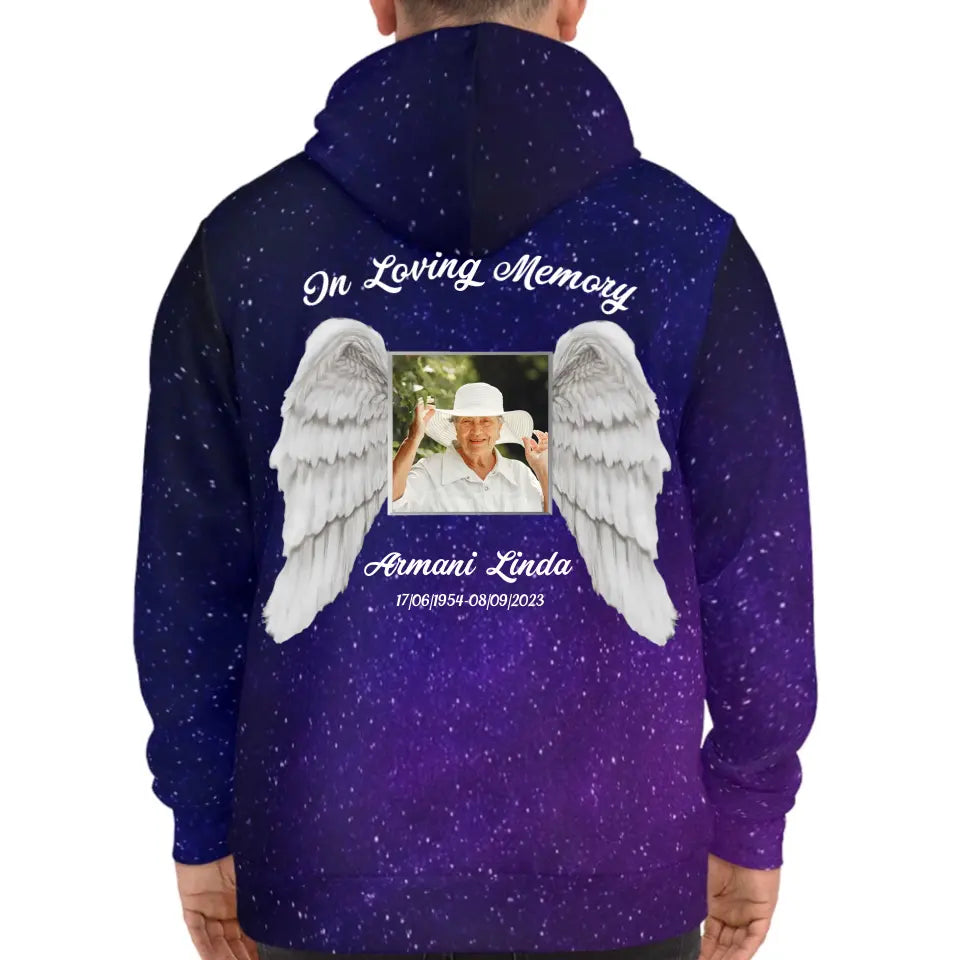 In Loving Memory Memorial Gift for Loss Of Mom Dad Galaxy Hoodie