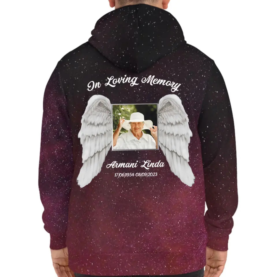 In Loving Memory Memorial Gift for Loss Of Mom Dad Galaxy Hoodie