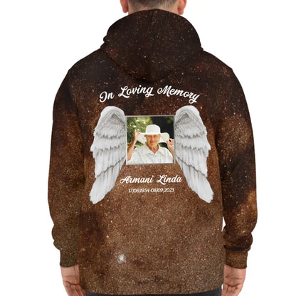 In Loving Memory Memorial Gift for Loss Of Mom Dad Galaxy Hoodie