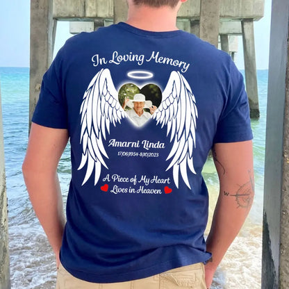 In Loving Memory Angel Wings Memorial Loss Of Mom Dad Gift T-Shirt