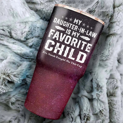 My Daughter-In-Law Is My Favorite Child Gift for Father-In-Law Galaxy 30oz Tumbler