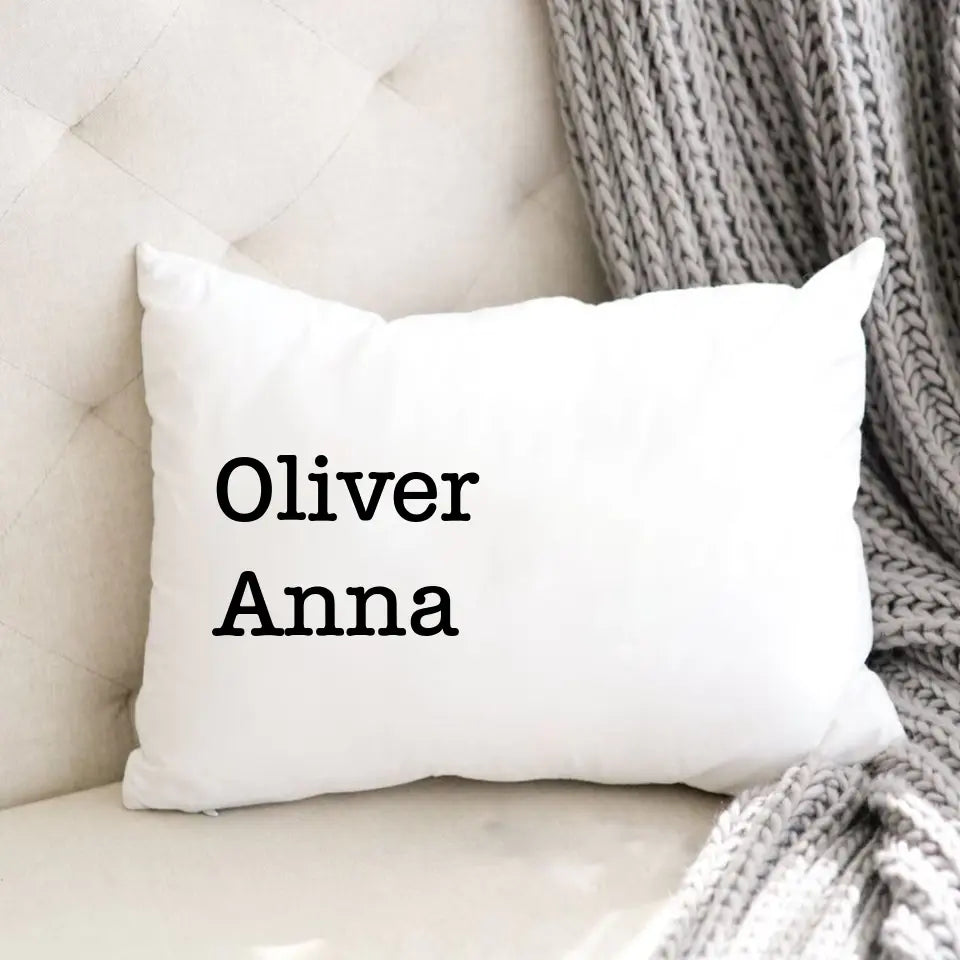 Family Name Pillow, Grandkid Children Names Pillow Gift for Mom, Grandma