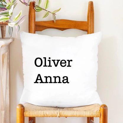 Family Name Pillow, Grandkid Children Names Pillow Gift for Mom, Grandma