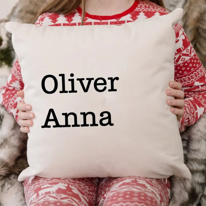 Family Name Pillow, Grandkid Children Names Pillow Gift for Mom, Grandma