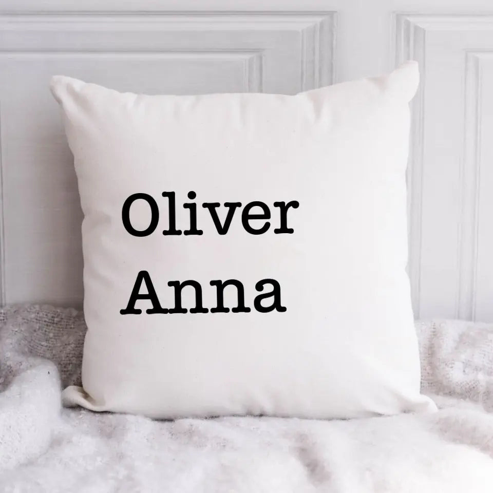 Family Name Pillow, Grandkid Children Names Pillow Gift for Mom, Grandma