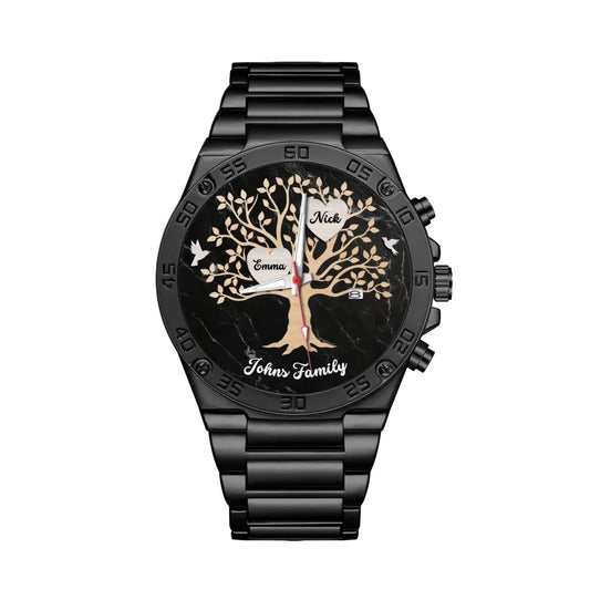 Mockup Gentleman Stainless Steel Watch