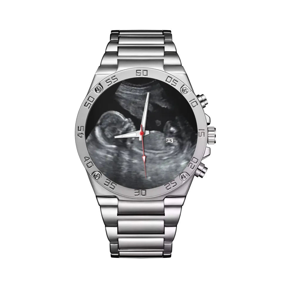 Mockup Gentleman Stainless Steel Watch-1