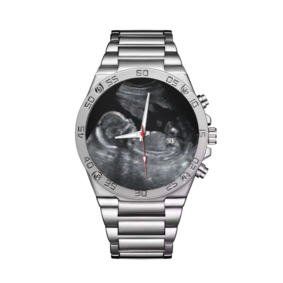 Mockup Gentleman Stainless Steel Watch-1