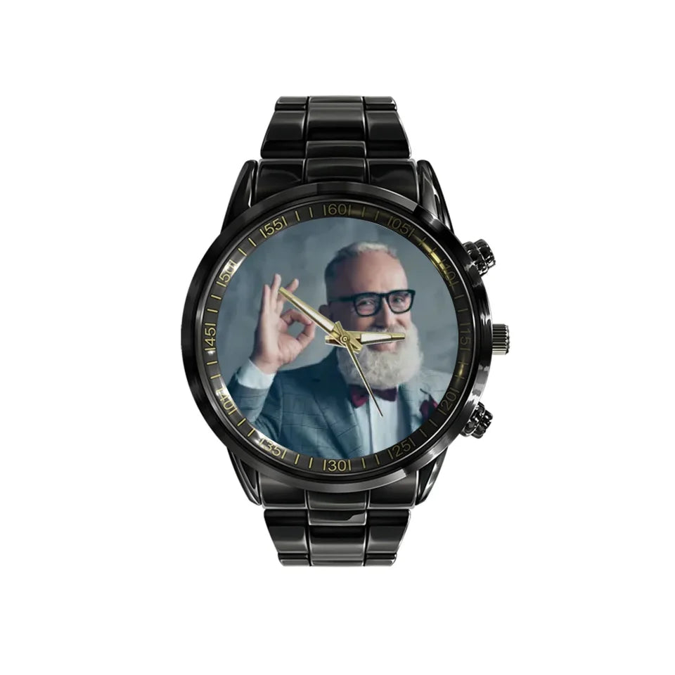 Create a Father's Day Gift for Dad Grandpa Photo on Personalized Watch