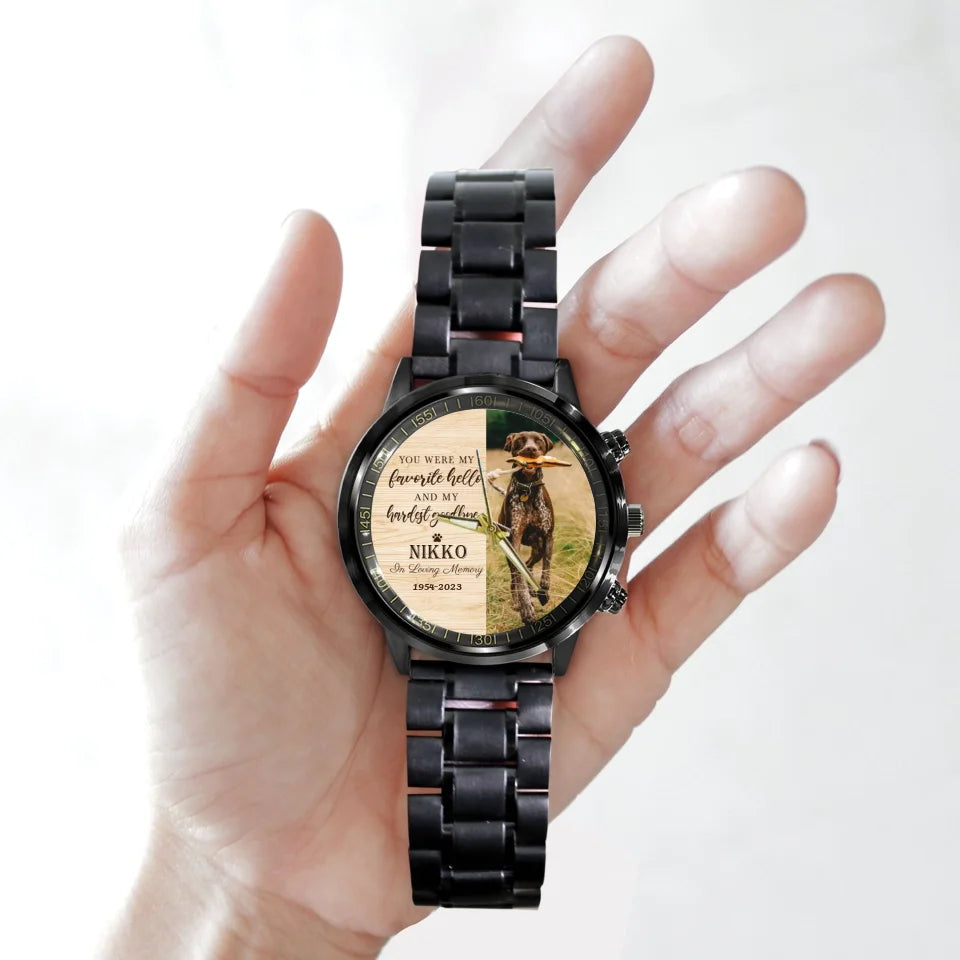 Pet Memorial Gift Loss of Dog Gift In Loving Memory Personalized Watch