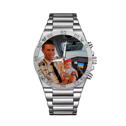 Mockup Gentleman Stainless Steel Watch-1