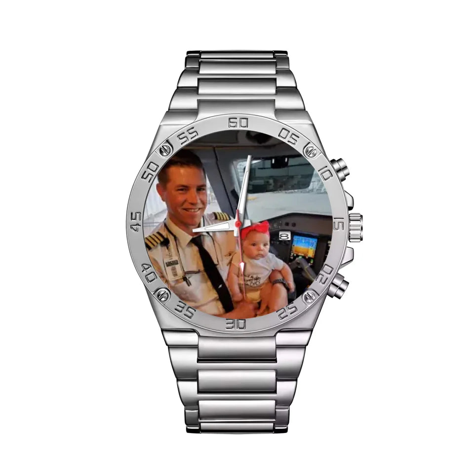 Mockup Gentleman Stainless Steel Watch-1