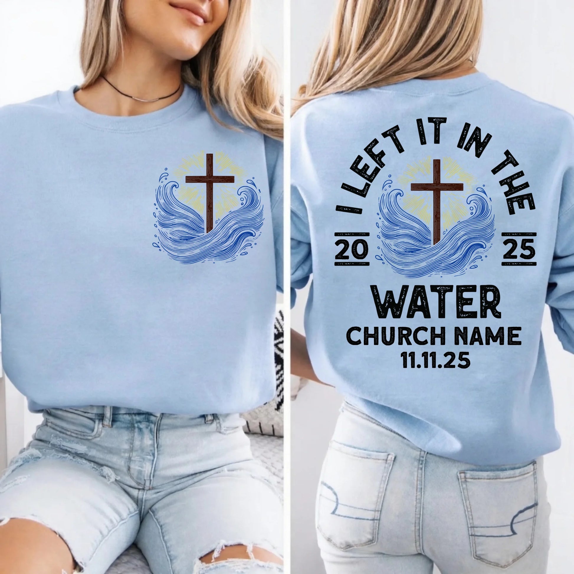 Light Blue Sweatshirt