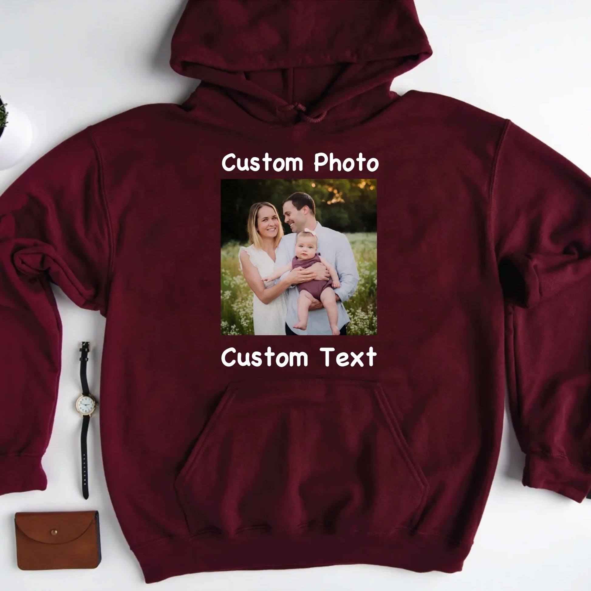Maroon Hoodie-mk