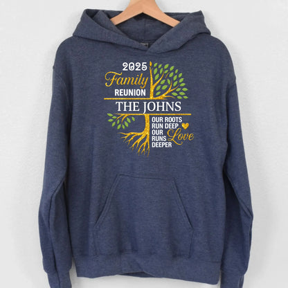 Personalized Our Roots Run Deep Hoodie – Family Reunion Hoodie