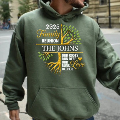 Personalized Our Roots Run Deep Hoodie – Family Reunion Hoodie
