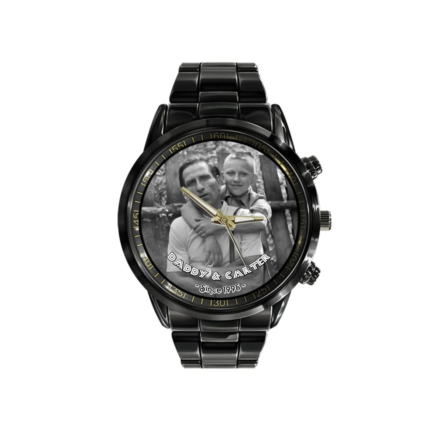 Personalized Vintage Photo & Since Year Dad Watch – Custom Watch for Dad with Picture