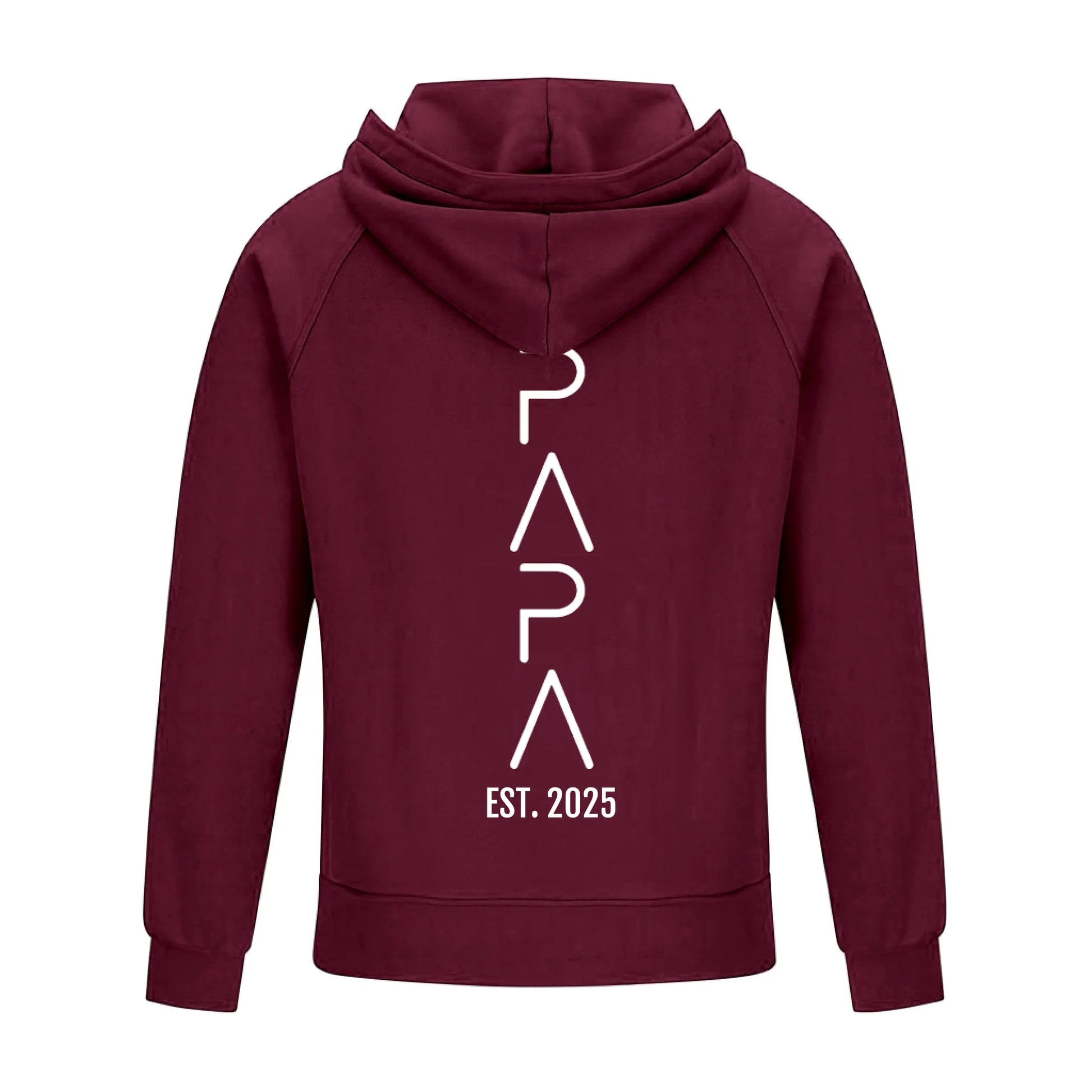 2D Vintage Quarter Zip Hoodie-wine-red