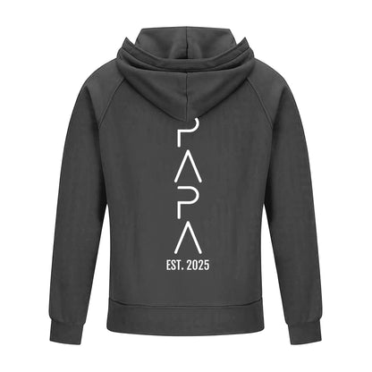 2D Vintage Quarter Zip Hoodie -Grey