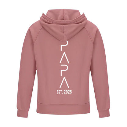 2D Vintage Quarter Zip Hoodie -Pink