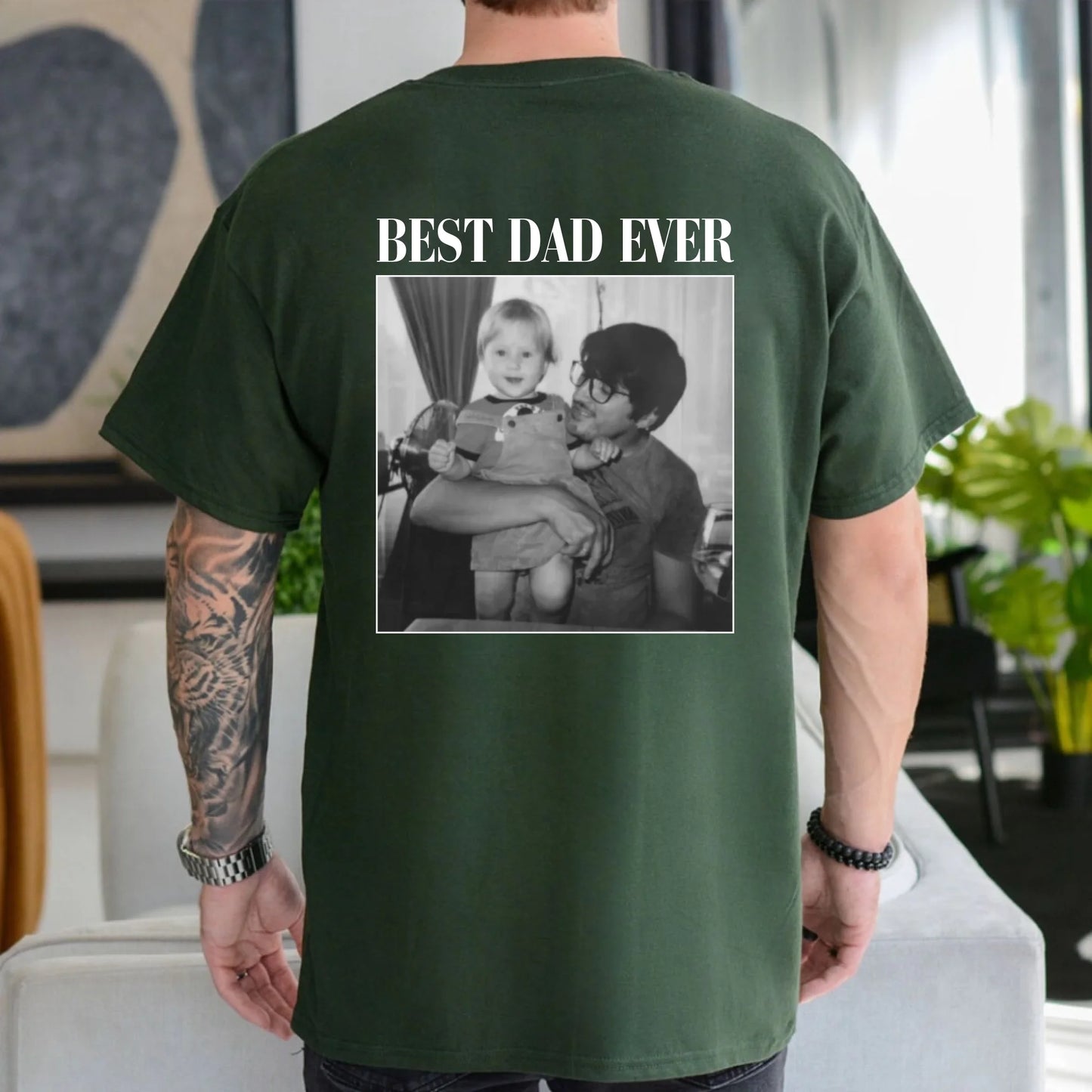 Personalized Photo Dad T-Shirt – Custom Picture Shirt for Dad