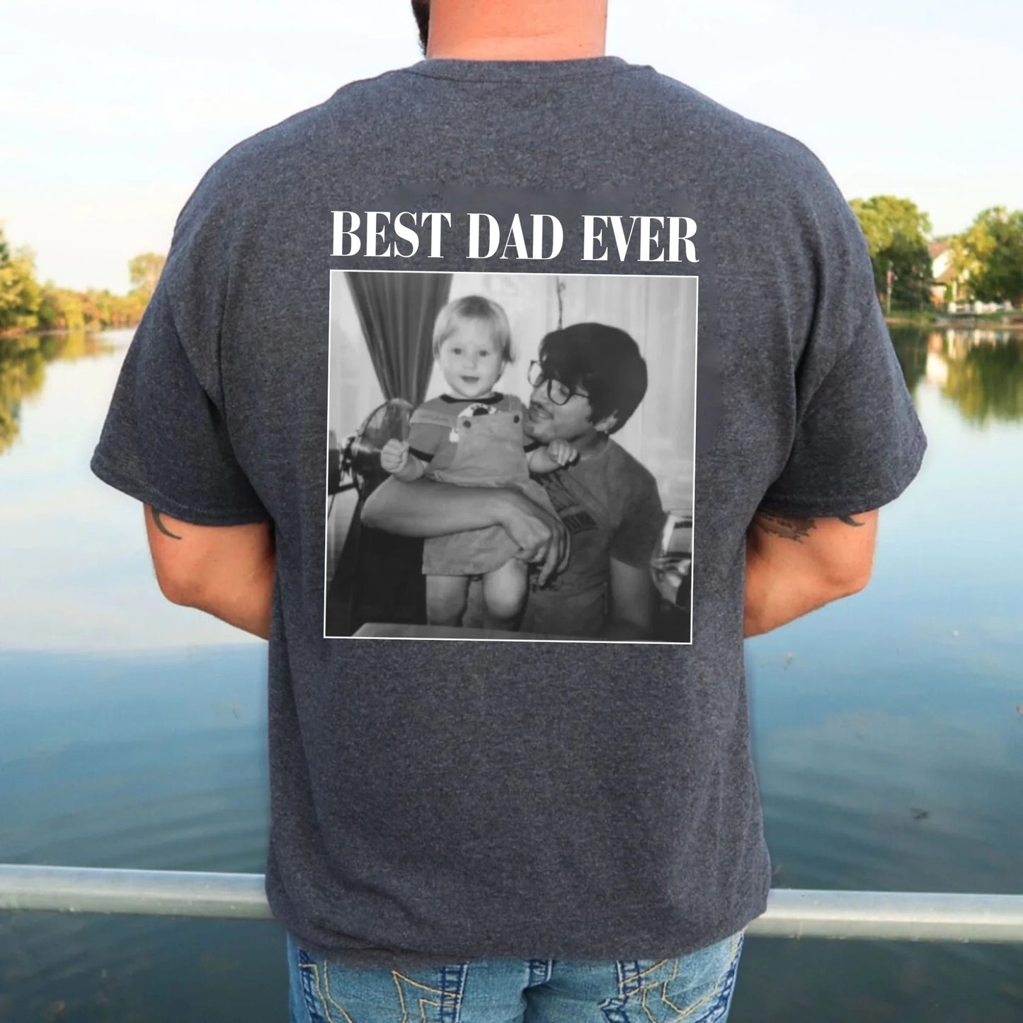 Personalized Photo Dad T-Shirt – Custom Picture Shirt for Dad